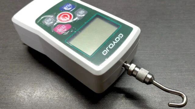 釣糸の強度を測りたくてフォースゲージを購入してスタンドを自作